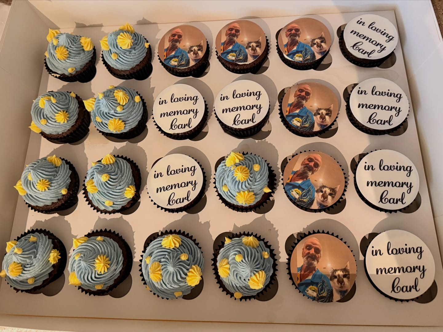 Customer photo review of 12 x 6.35 cm Round Standard Cookie Edible Icing Images