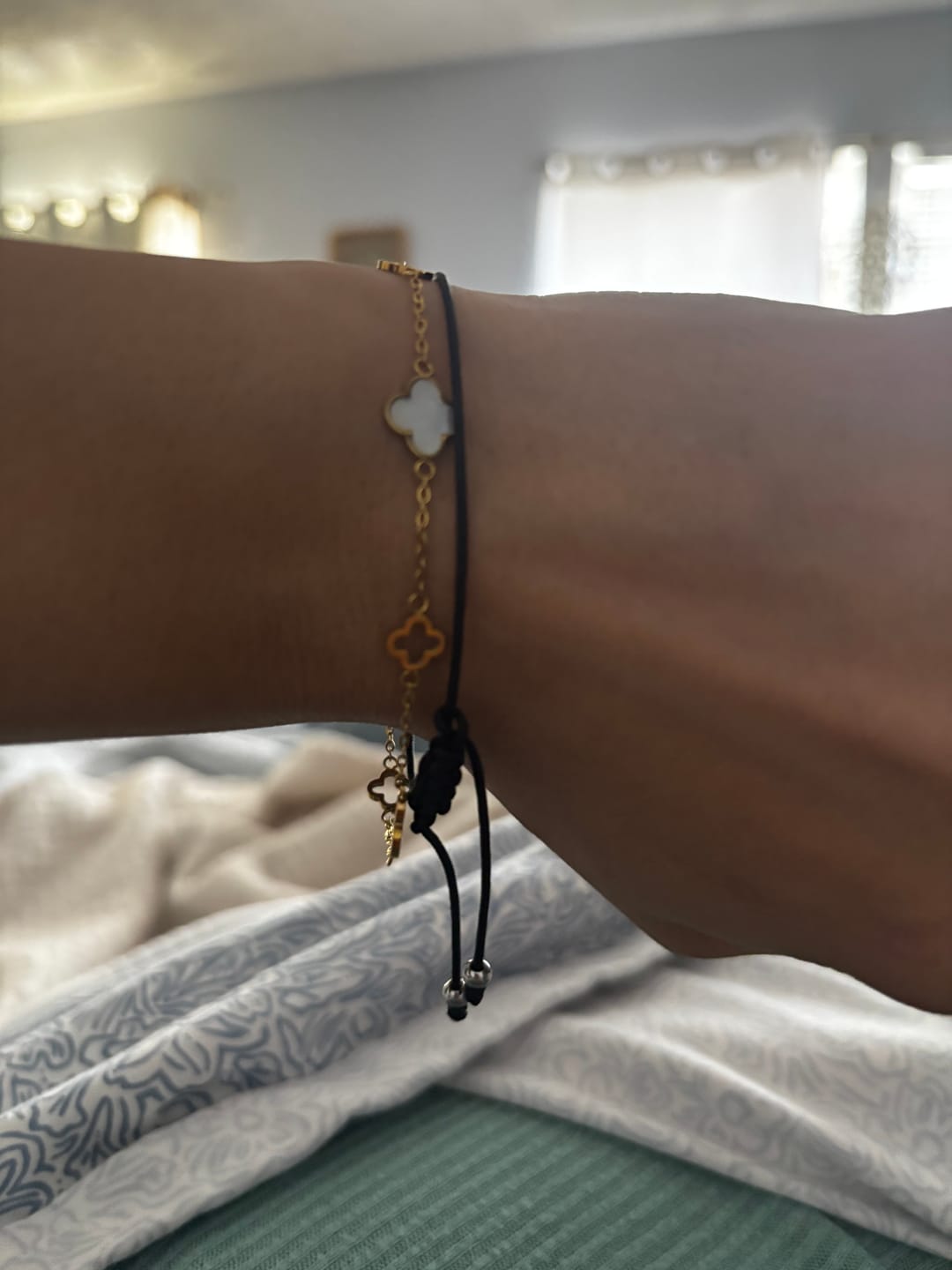 Customer photo review of Lucia Clover Bracelet