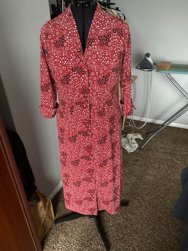 Customer photo review of 3 Metres Luxurious Solara Crepe 55" Wide (Flower Garden)