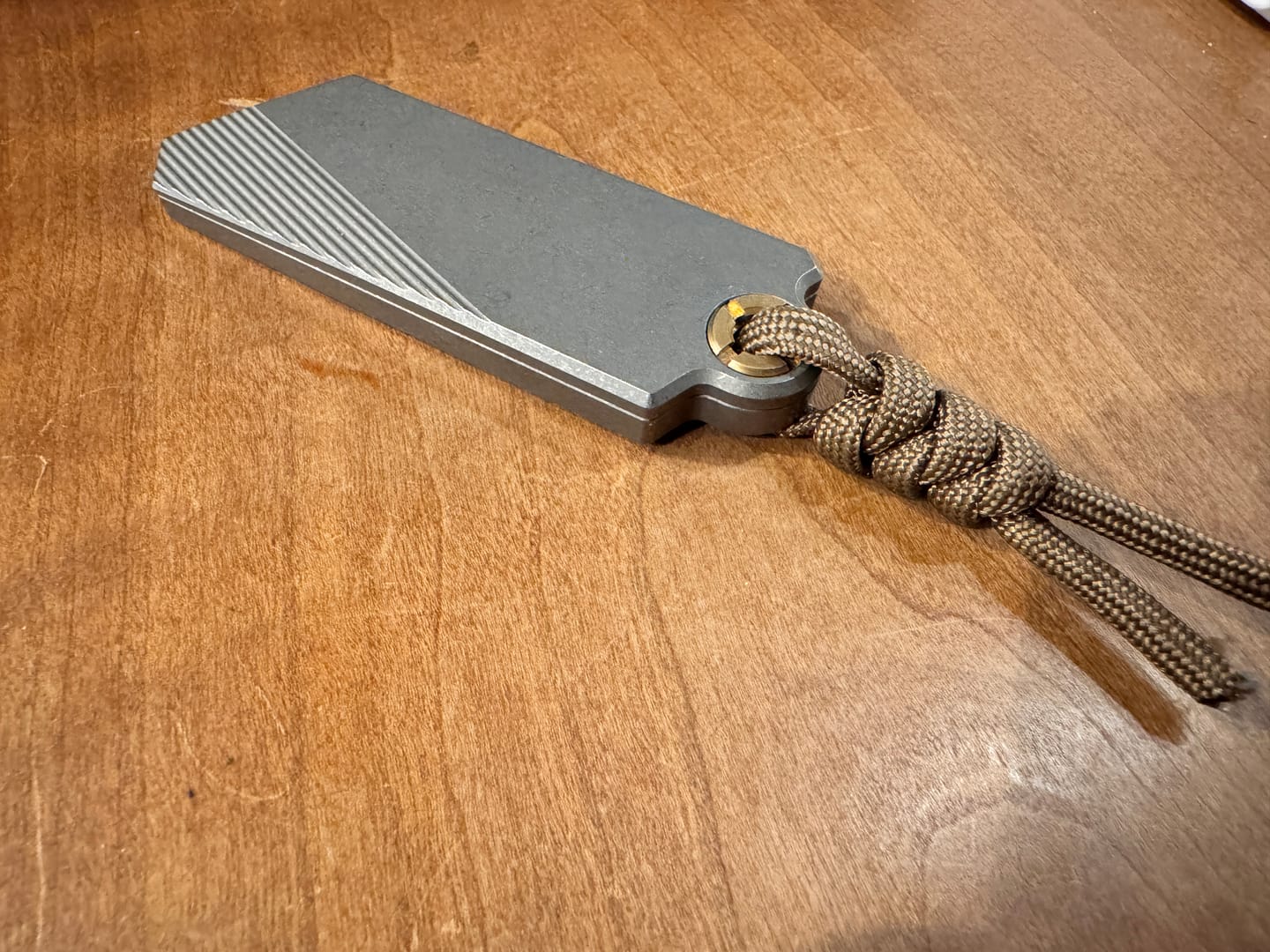 Customer photo review of 🌟Holiday Sale🌟 PICHI G9 Utility Knife (Titanium/Brass)