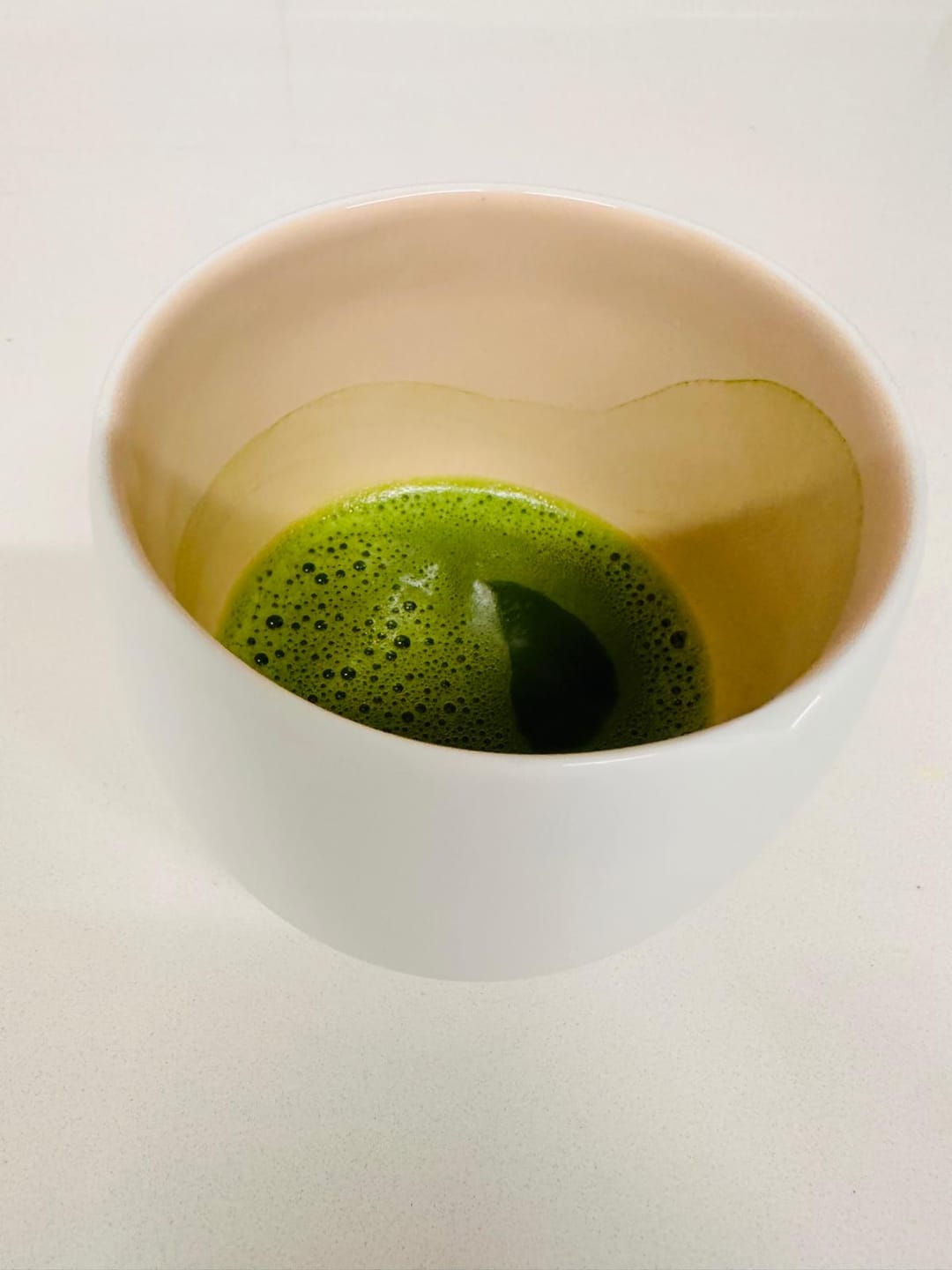 Customer photo review of BENBU Organic Matcha - Premium 100% Organic Japanese Matcha Powder 3.5 oz (100g) Bag