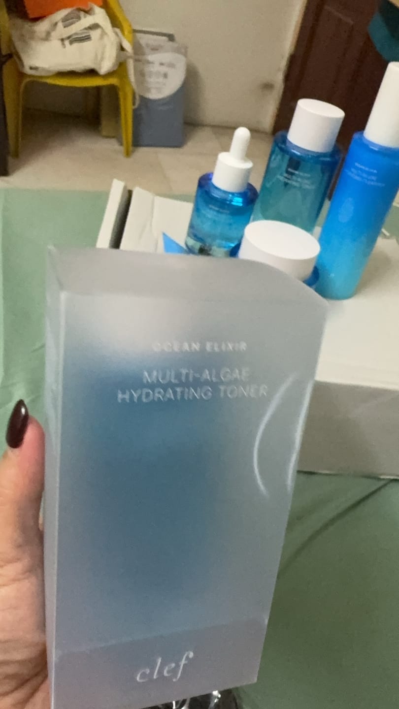 Customer photo review of [B1F1] CLEF Ocean Elixir Hydrating Toner