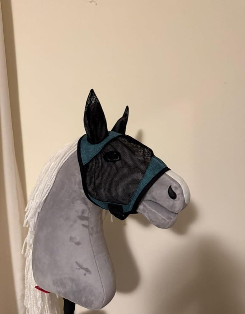 Customer photo review of Fly Mask De Luxe Turquoise
