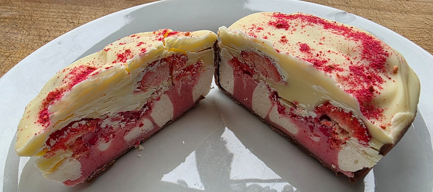 Customer photo review of Strawberry Sundae Pie