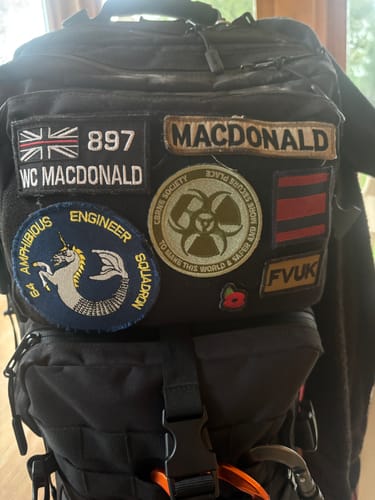 Customer photo review of 64 AMPH ENGR SQN Circular Embroidered badge
