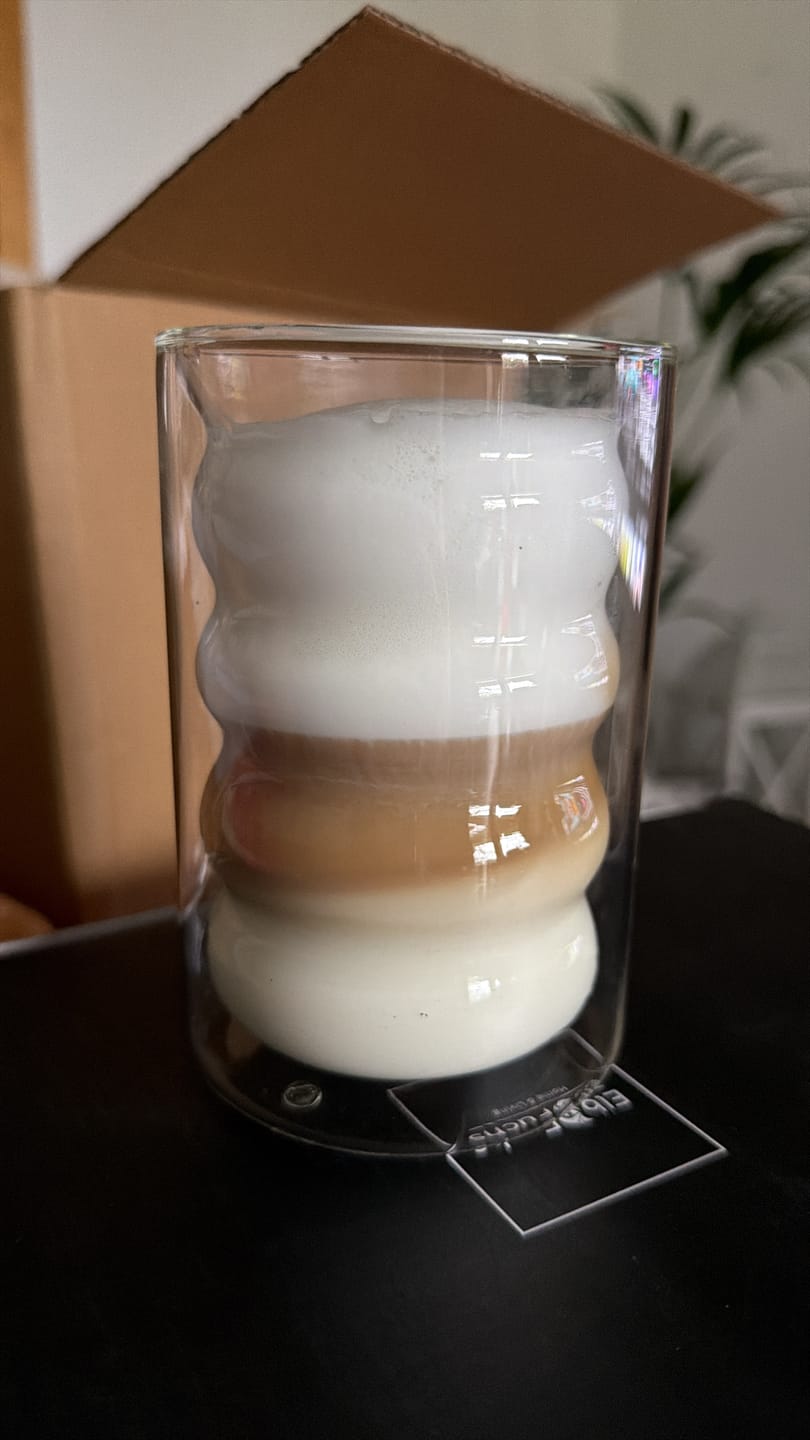 Customer photo review of Latte Macchiato Gläser doppelwandig [LISBON 400ml]