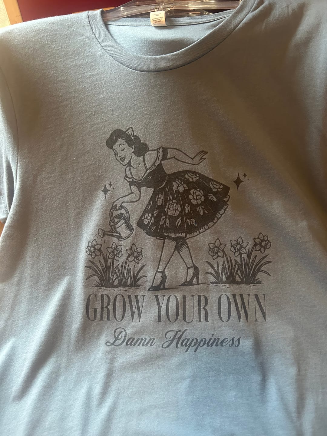 Customer photo review of Damn Happiness T-Shirt
