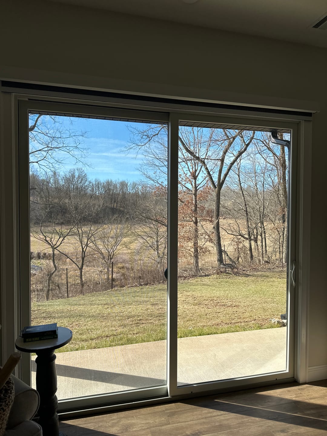 Customer photo review of SmartWings Motorized Roller Shades 100% Blackout Eclipse