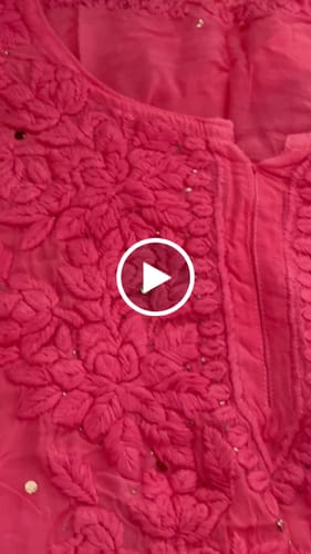 Customer video review of Mariya Maroon Viscose Georgette kurta