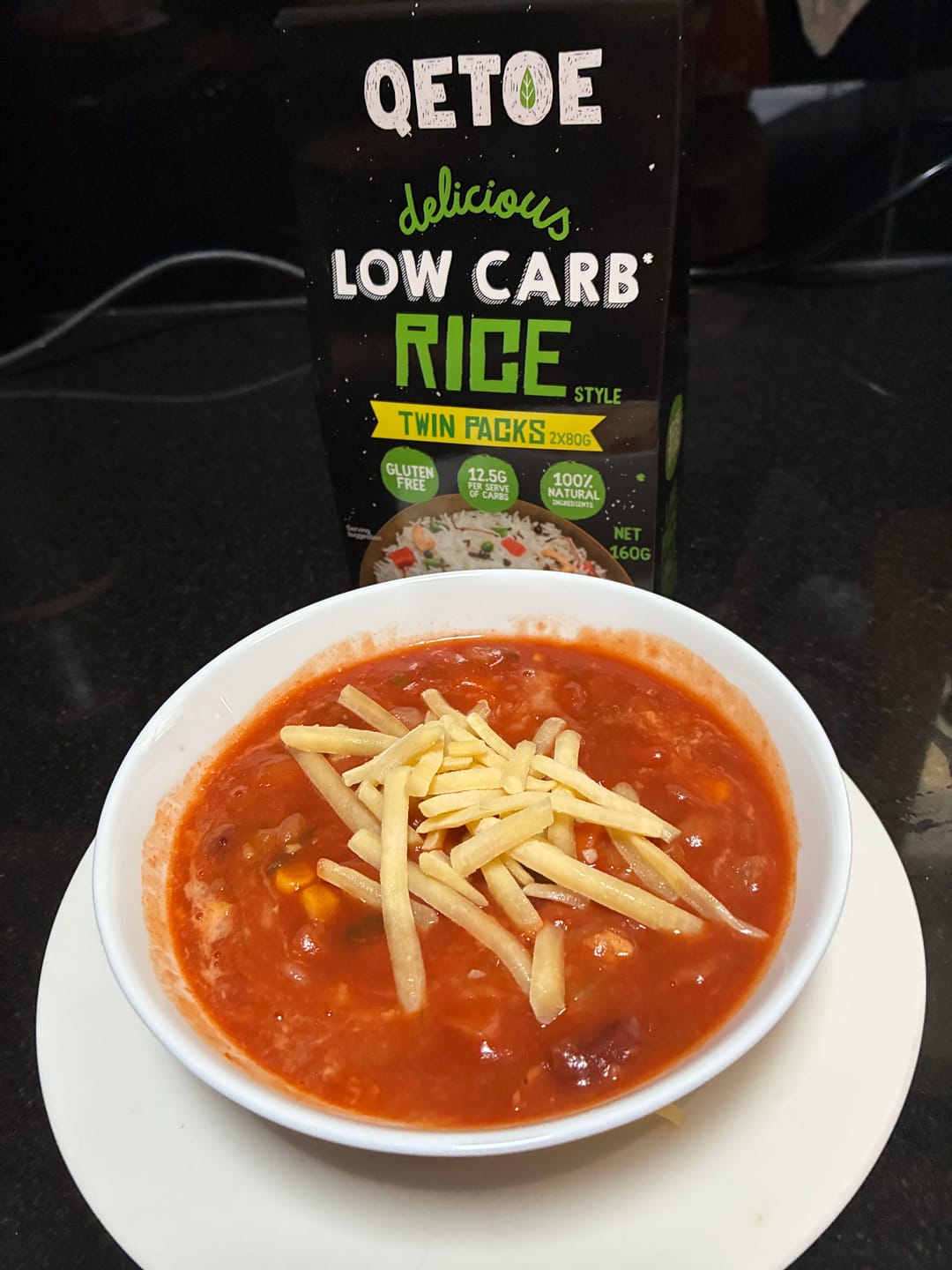 Customer photo review of Qetoe Low Carb Rice BULK VALUE 10 X TWIN PACKS
