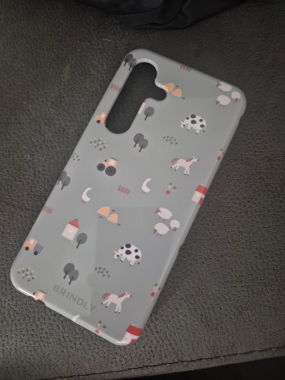 Customer photo review of Farmyard Charm - Tough Phone Case