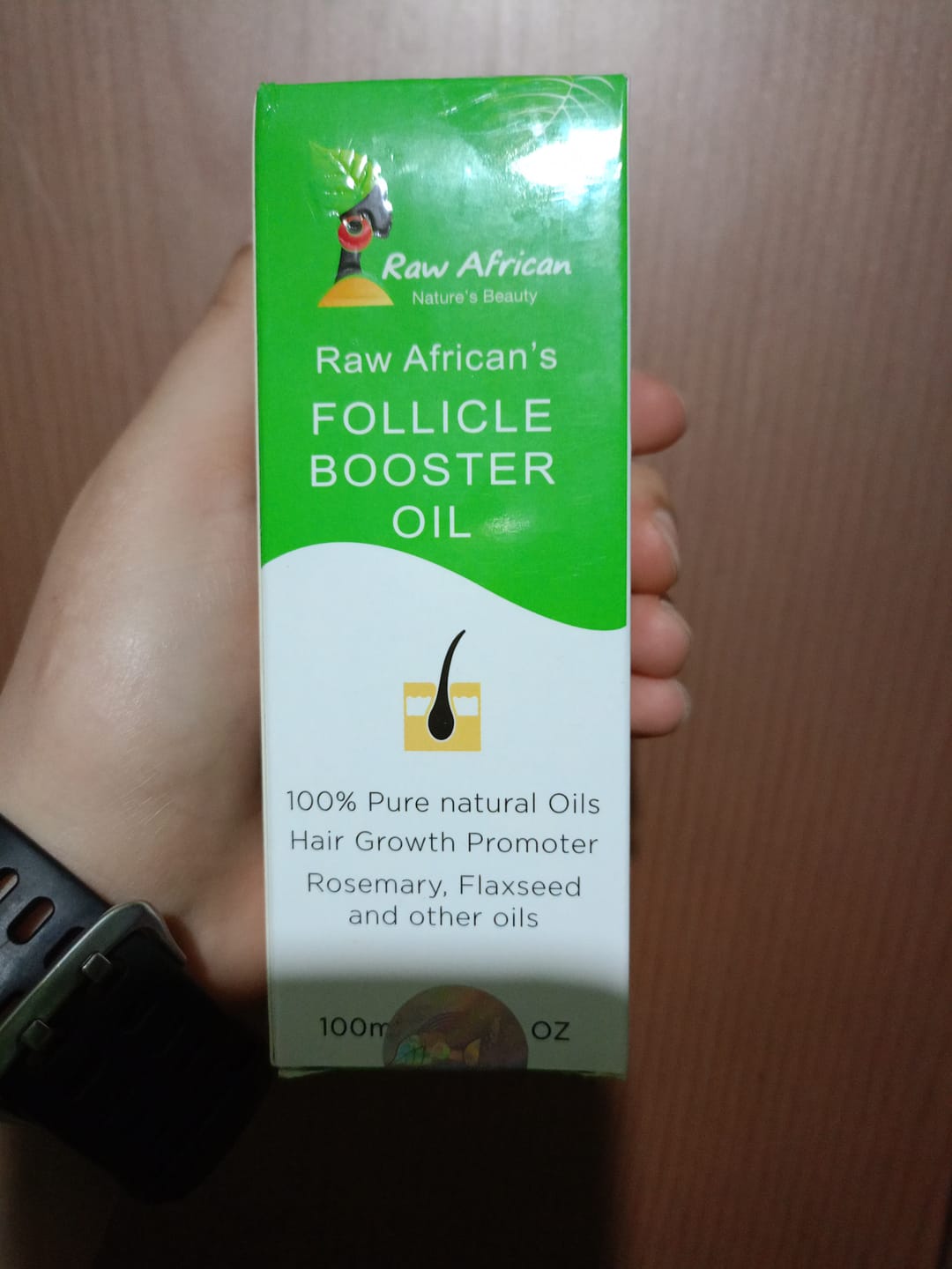 Customer photo review of Hair Follicle Booster Oil