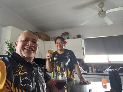 Customer photo review of Customer Request Tautua Aiono-Pouesi T Shirt LT9