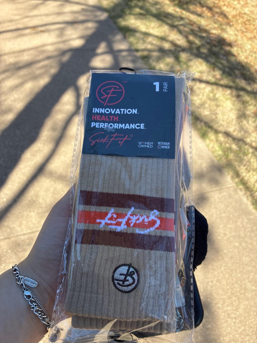 Customer photo review of SickFit Essential Crew Socks