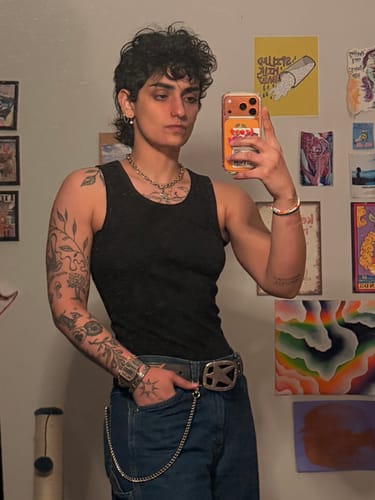 Customer photo review of Premium Ultra-Soft Cotton Fitted Tank 3 Pack