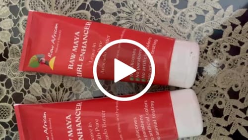 Customer video review of Maya Leave In & Curl Enhancer