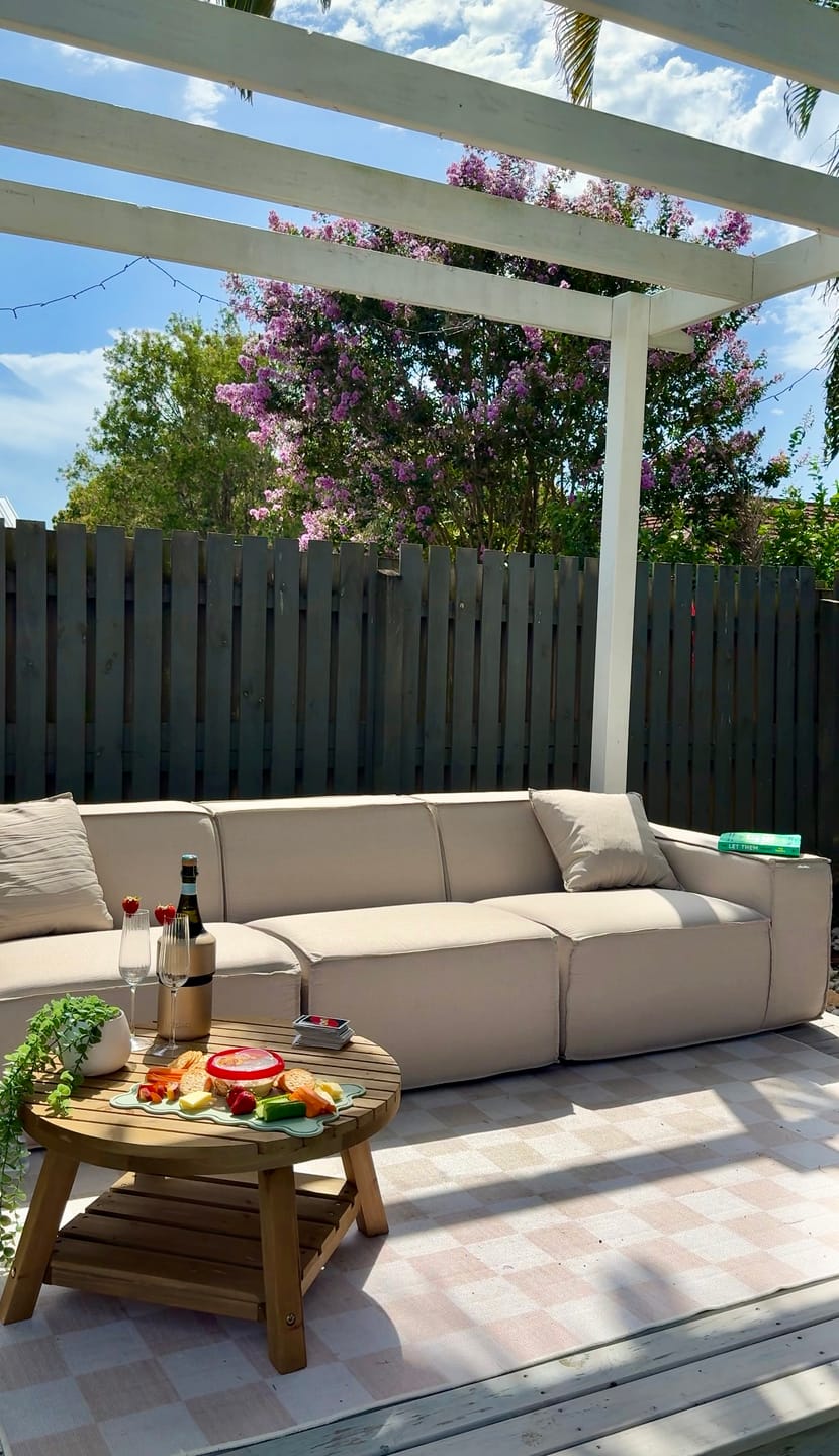 Customer photo review of M1 Outdoor Three Seater Sofa