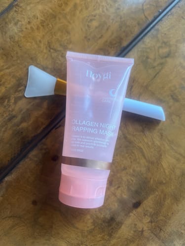 Customer photo review of The Naked Skin™ Collagen Overnight Wrapping Mask