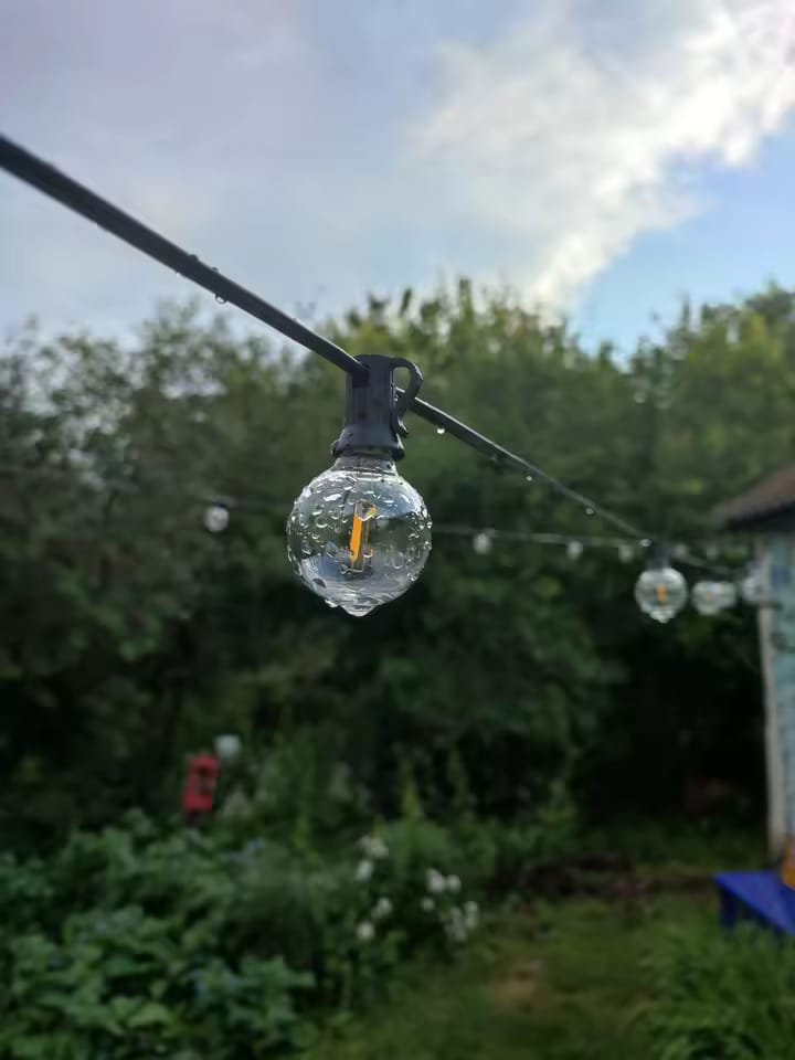 Customer photo review of G40 LED Lichterkette Außen – Wetterfest & Bruchfest (Strom)