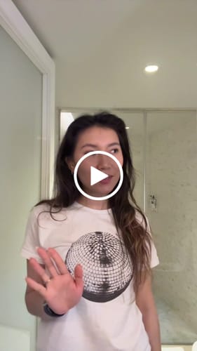 Customer video review of studio 54 baby tee