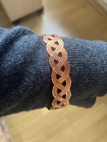 Customer photo review of El Oyması Bakır Bileklik