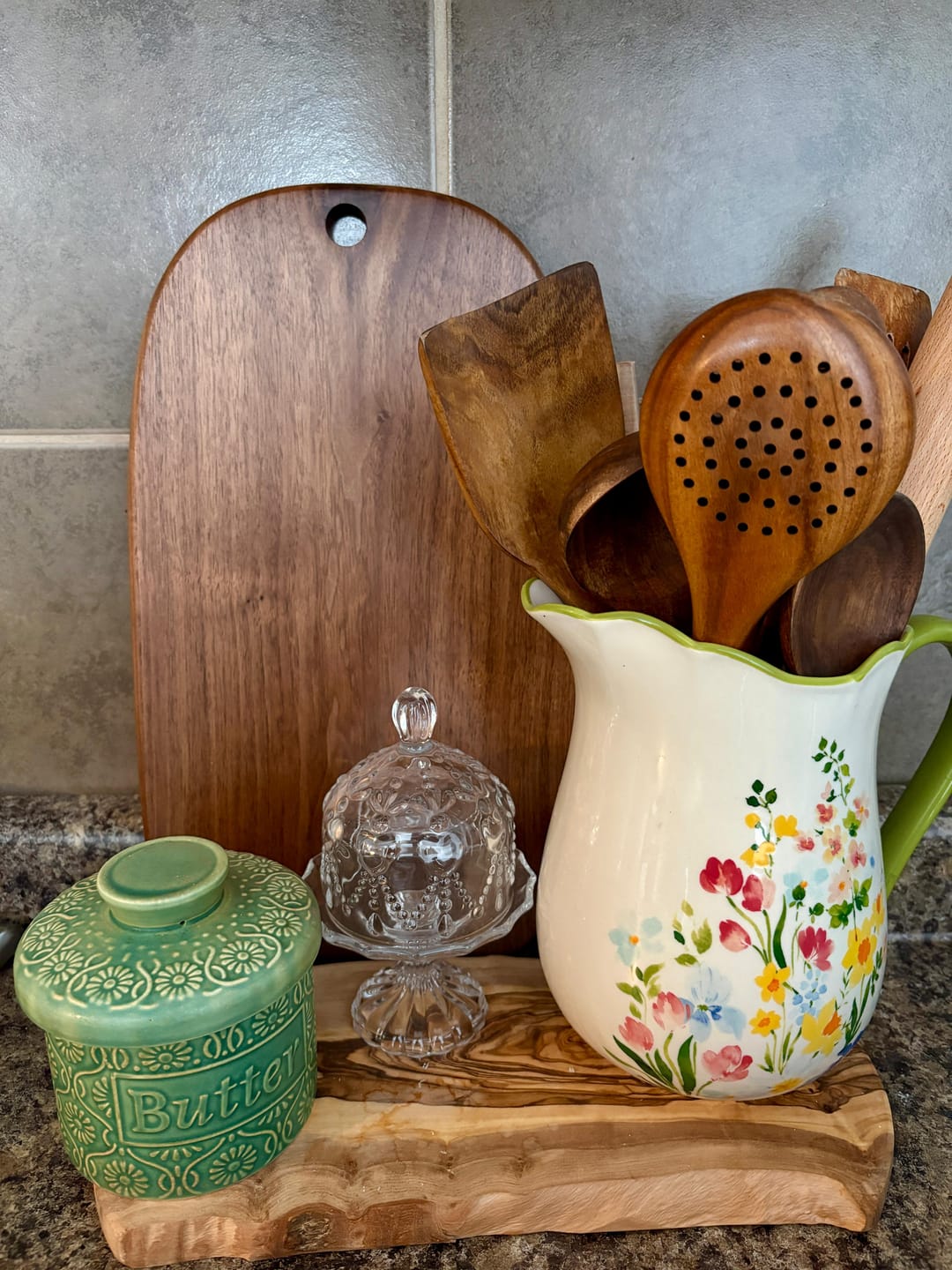 Customer photo review of Teak Wooden Utensil Set
