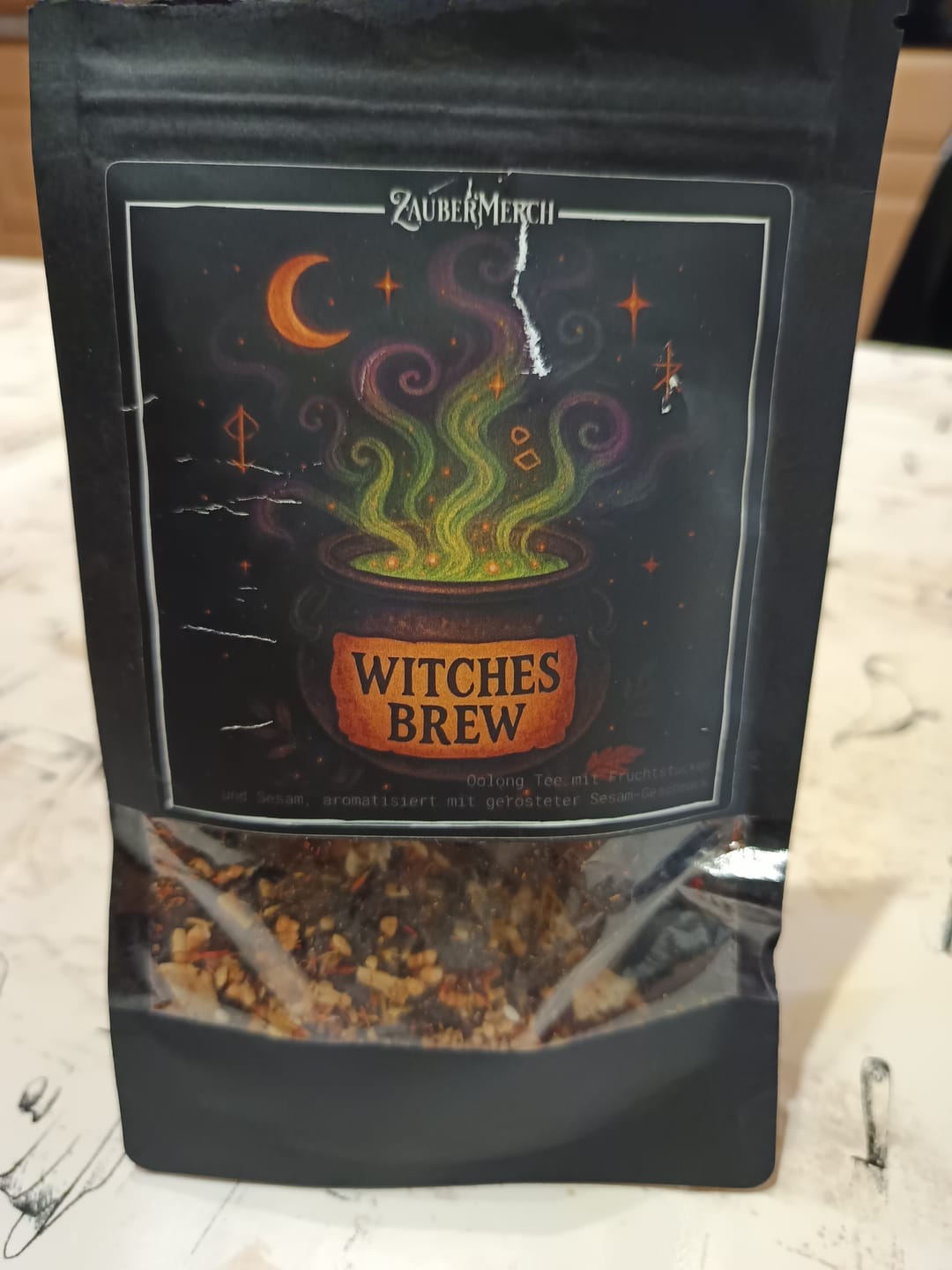Customer photo review of Witches Brew – Oolong Tee mit geröstetem Sesam | Limitierter Halloween Tee