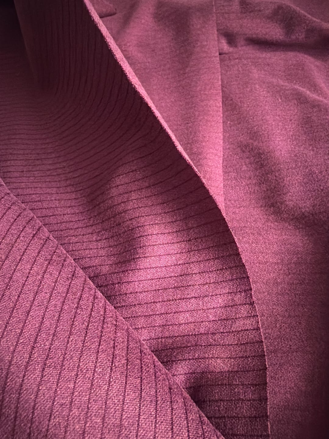 Customer photo review of Narrow Stripes Brushed Soft Knit Fabric