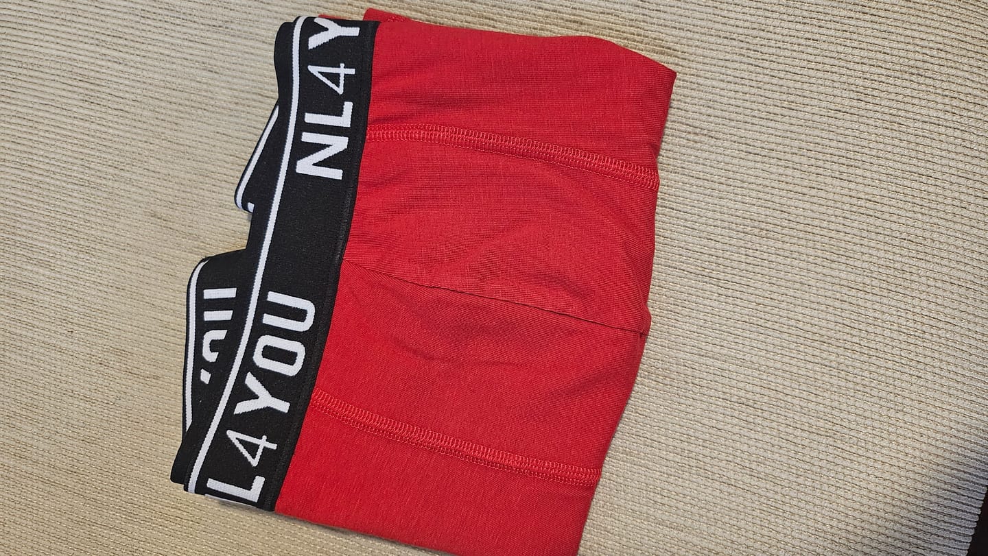 Customer photo review of Hot Red & Black - Памучни боксерки