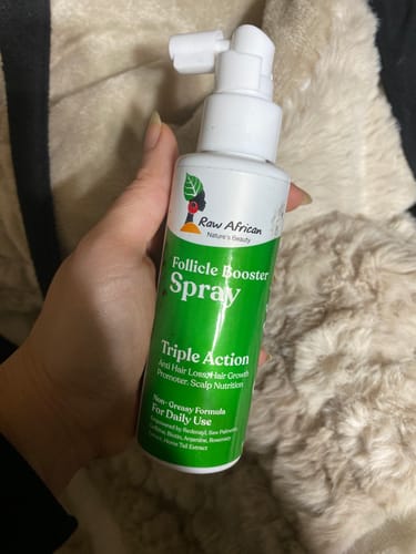Customer photo review of Follicle Booster Redensyl Daily Spray