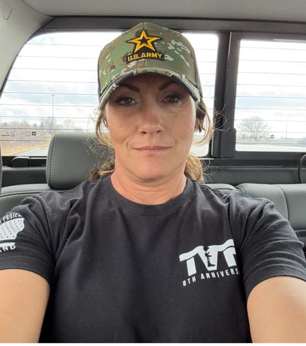 Reviewer wearing the black '8th Anniversary' t-shirt from their T.V.P. Elite Membership subscription.