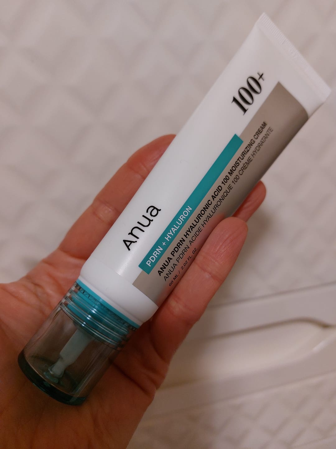 Customer photo review of Mitrinošs krēms ar PDRN un hialuronskābi Anua PDRN Hyaluronic Acid 100 Moisturizing Cream