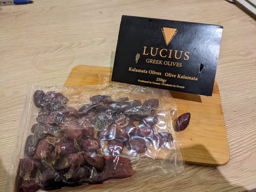 Customer photo review of Whole Kalamata olives - 6x250g