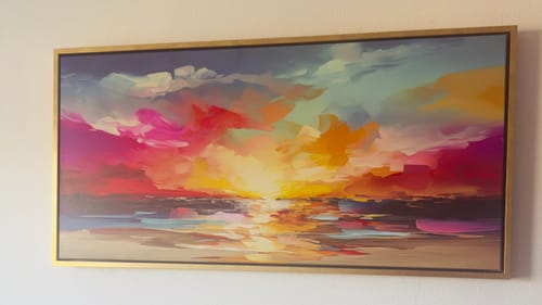 Customer photo review of Painted Summer Ocean Sunrise