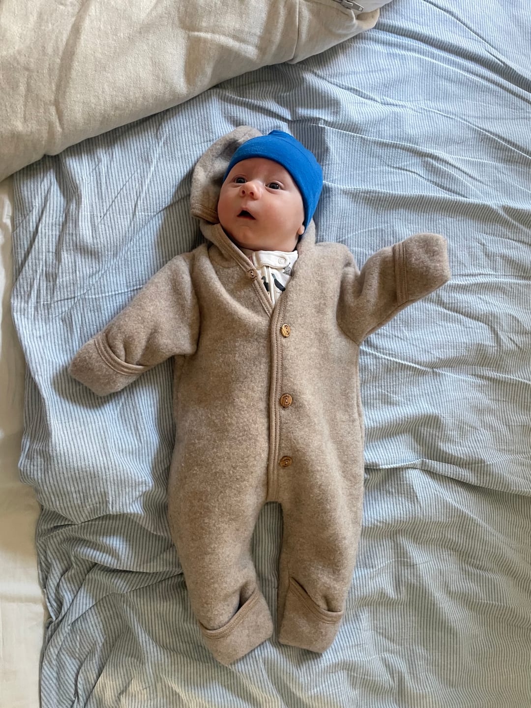 Customer photo review of Helmet-Friendly Merino Beanie