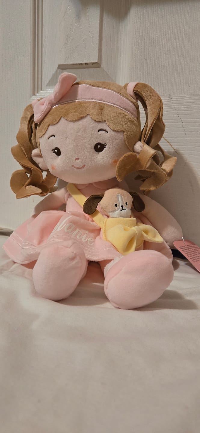 Customer photo review of Personalized Milly Girl & Her Pet