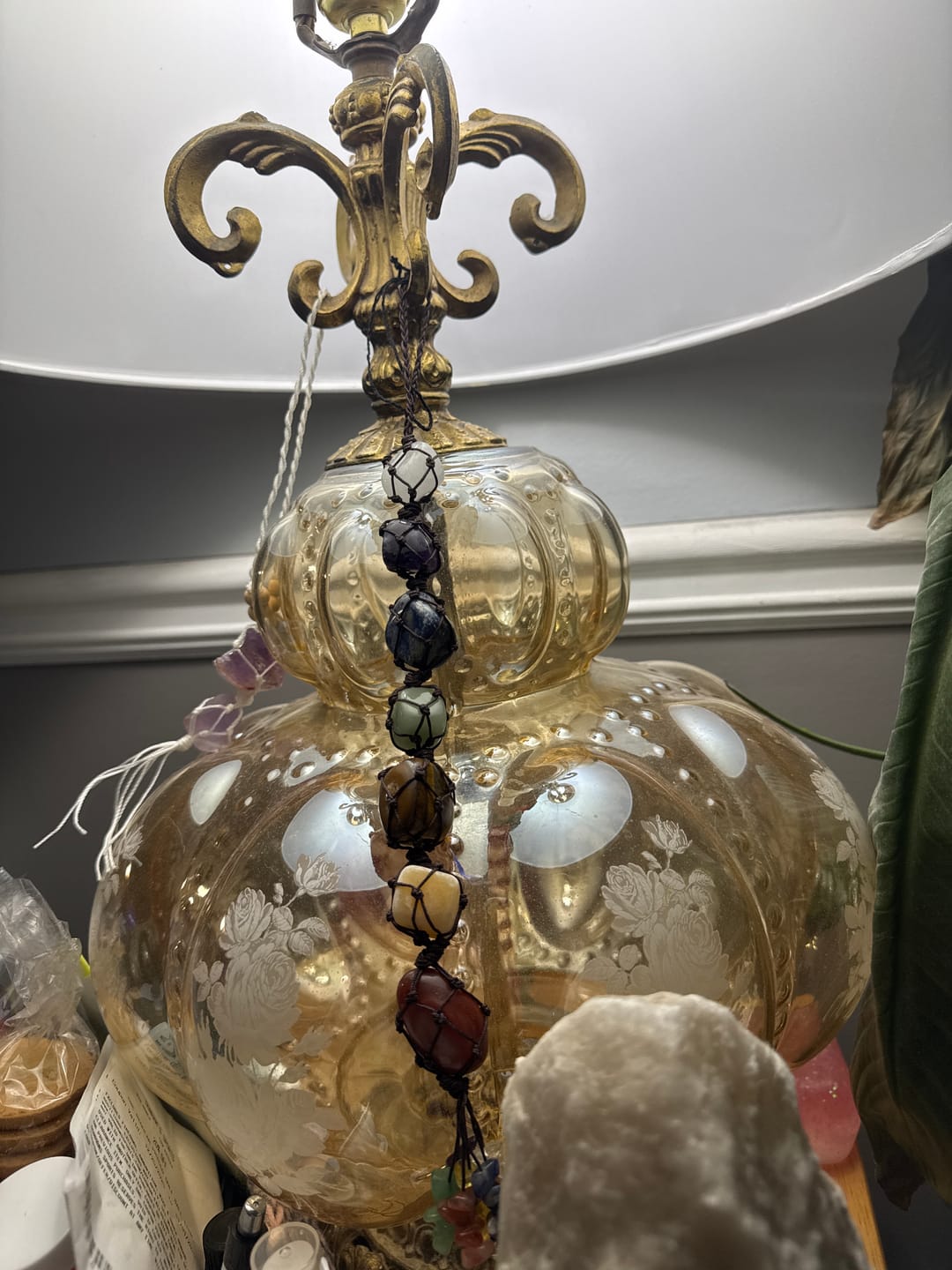 Customer photo review of 7 Chakra Natural Gemstone Tassel