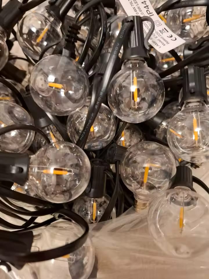 Customer photo review of G40 LED Lichterkette Außen – Wetterfest & Bruchfest (Strom)