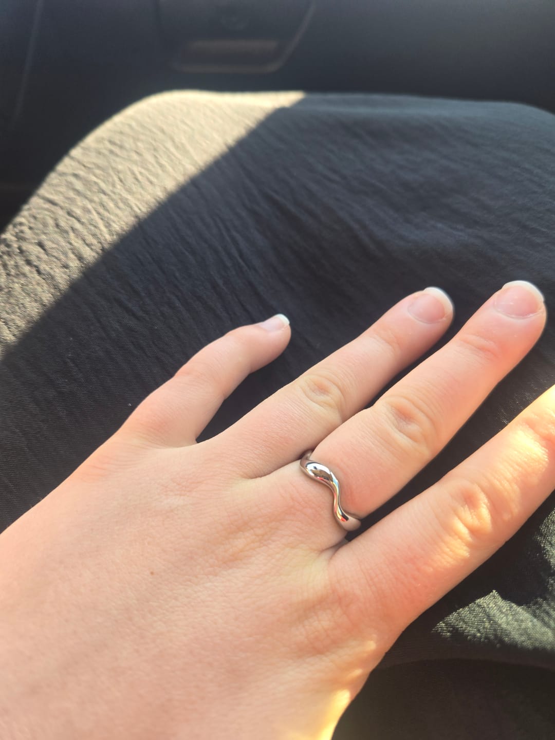 Customer photo review of Silver Wave Ring