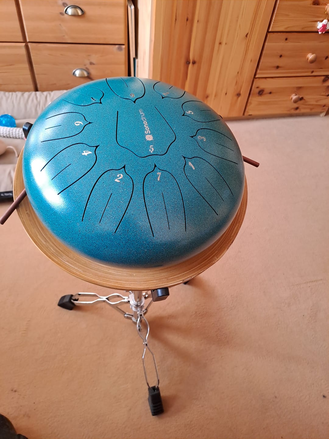 Customer photo review of (NEU) Sonodrum Zungentrommel - "Standard" - Handgefertigt - 30cm - 11 Zungen - C-Dur