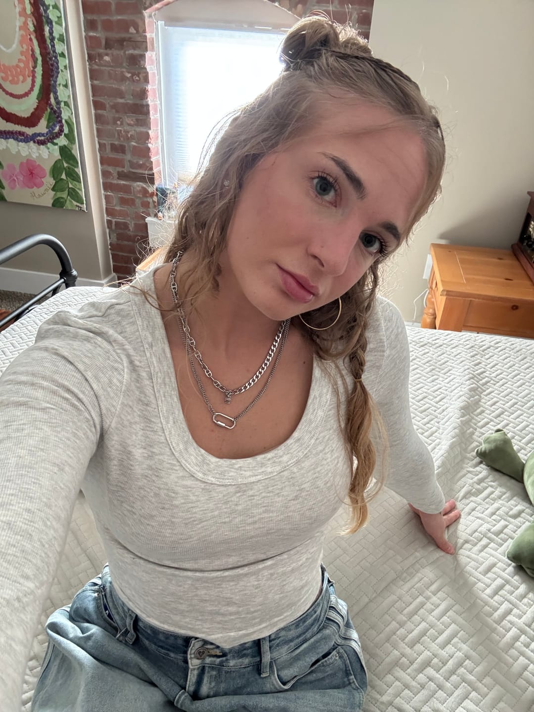 Customer photo review of Aelfric Eden Heart Pendant Layered Necklace