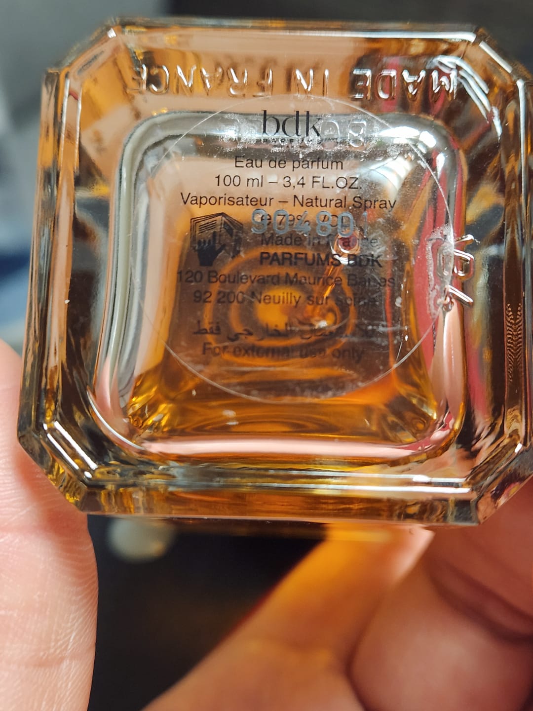 Customer photo review of Armaf Club De Nuit Sillage Eau De Parfum Spray for Men 3.6 Oz