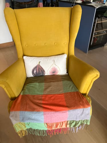 Customer photo review of Fabric Paint -- Mustard Yellow