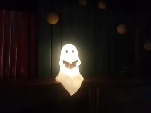 Customer photo review of Niedliche Geist Leselampe – 3D LED Nachtlicht & Deko