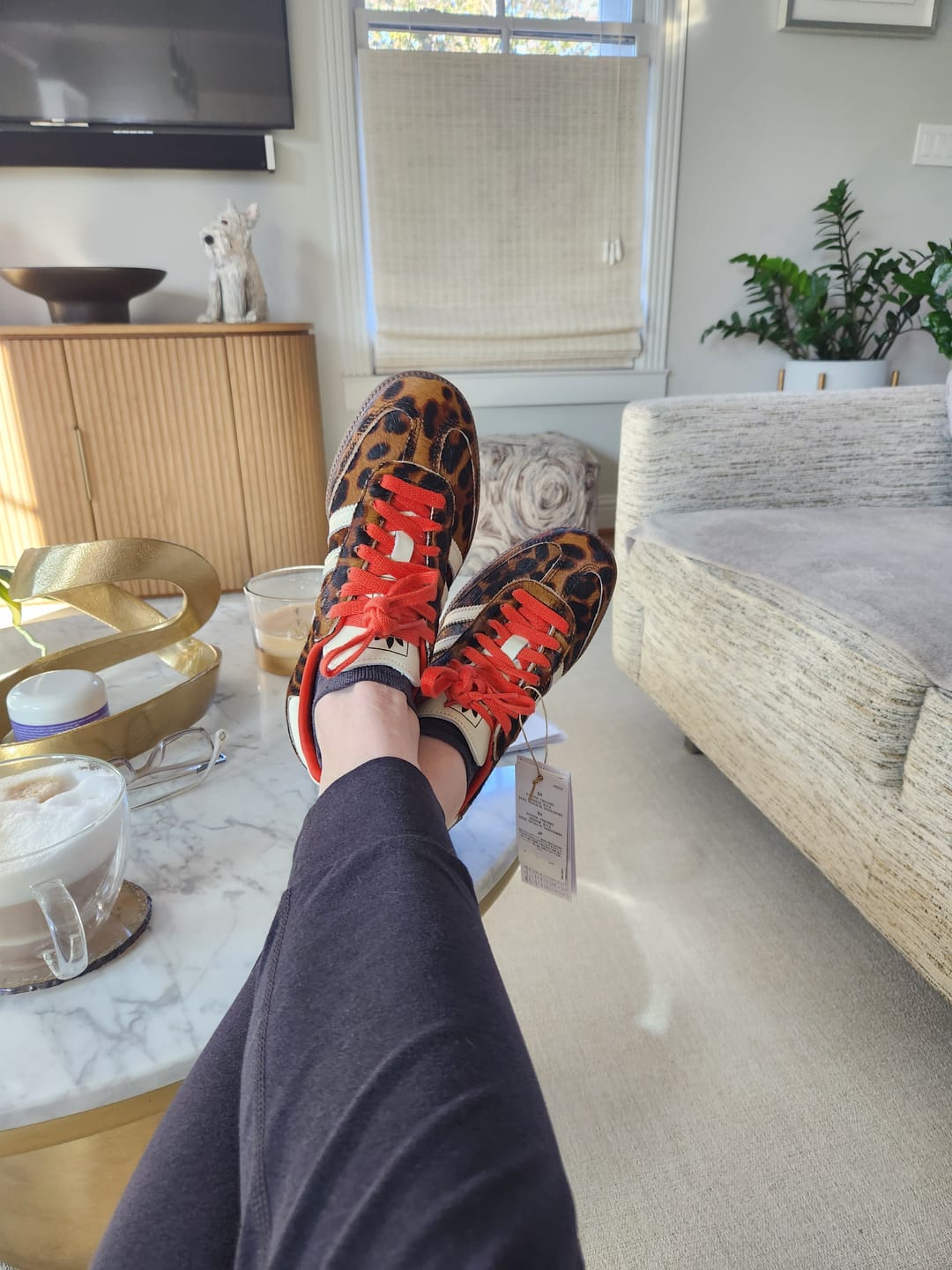 Customer photo review of adidas Samba OG Red Leopard Women's