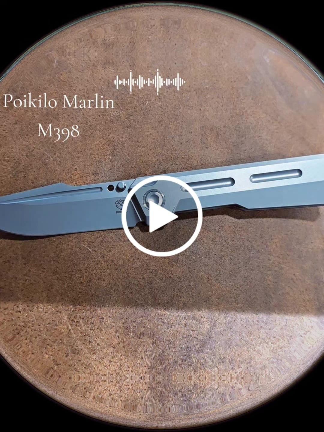 Customer video review of Poikilo Blade Marlin Titanium Frame Lock Knife M398 3.67"