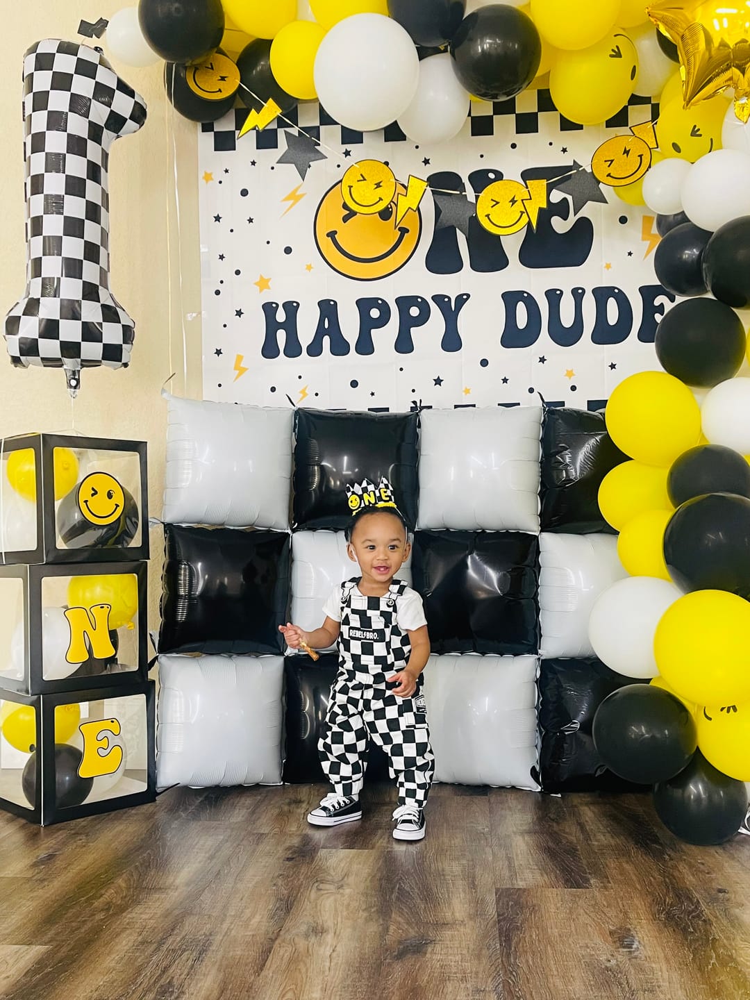 Customer photo review of Overalls in Venice (Checkered)