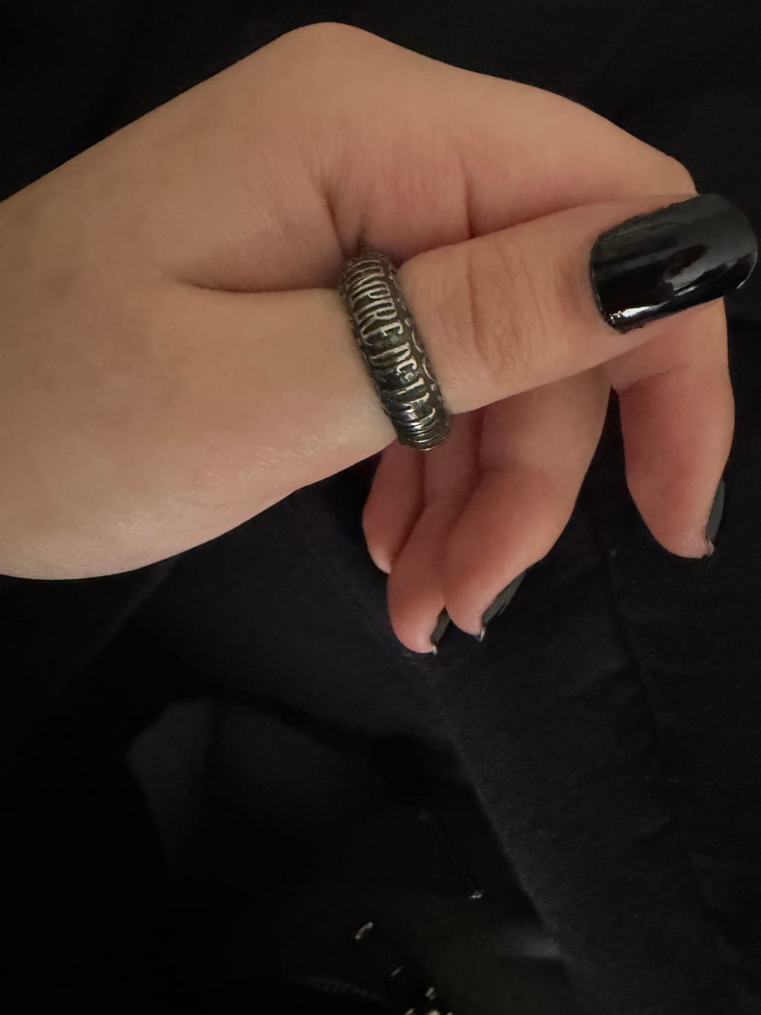 Customer photo review of UPGRADED CATACOMBS RING