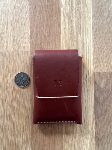 Customer photo review of Slimmad plånbok i äkta läder