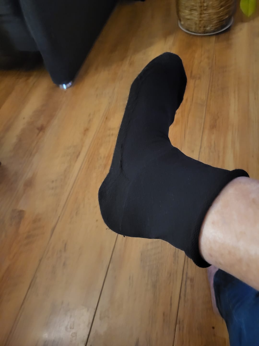 Customer photo review of Venensocken Merino Fein mit Rollrand